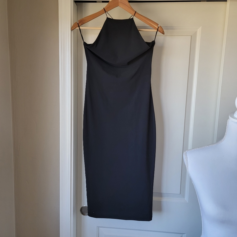 Super sexy Alexander Wang little black midi dress size XS